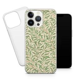 Photo 2: the willow-leaf case beside the phone it fits