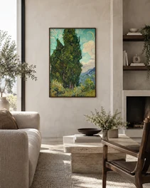 Photo 4: framed beside a concrete fireplace